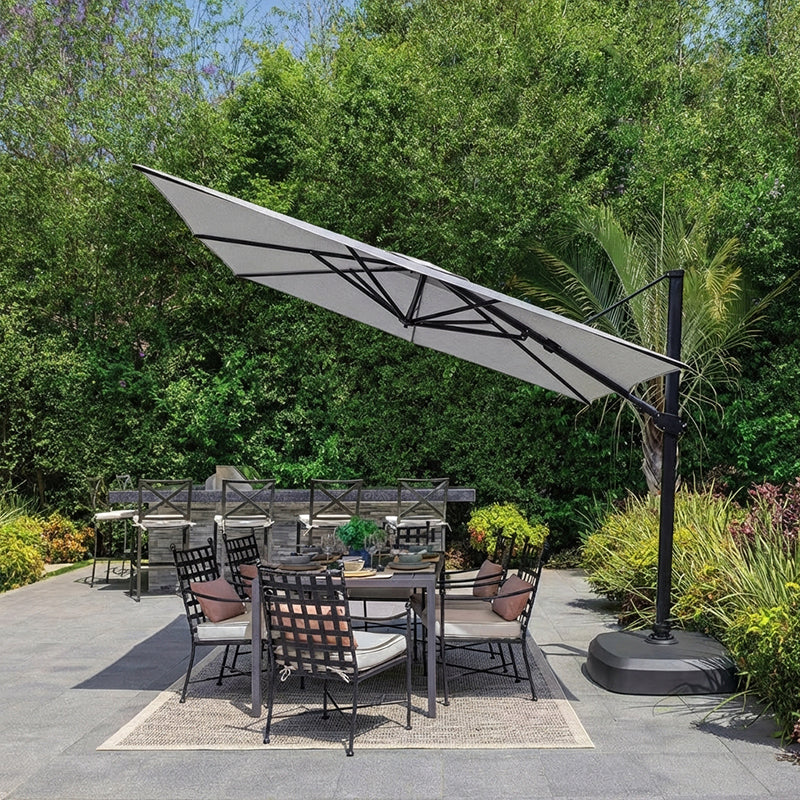 black patio umbrella canadian tire 10' Sq AG25 TG Sunbrella Parasol