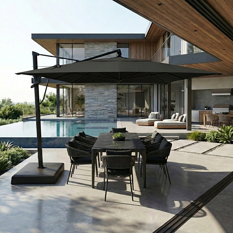colonna / L'armata di l'ombra インストLP 10' x 13' Rect. AKZ Plus TG Sunbrella Parasol – InsideOut