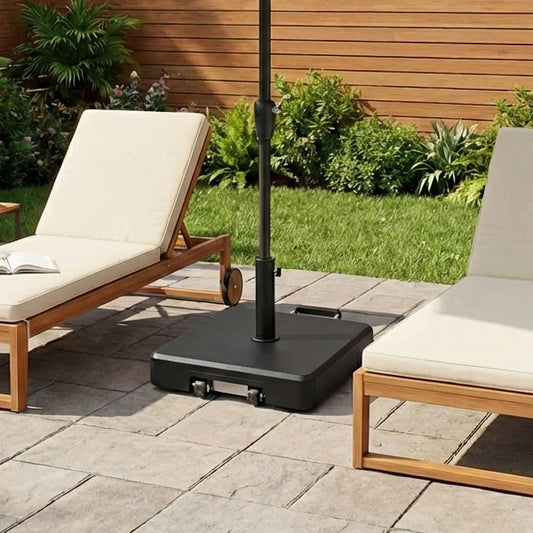 75lbs Concrete Umbrella Base with Wheels