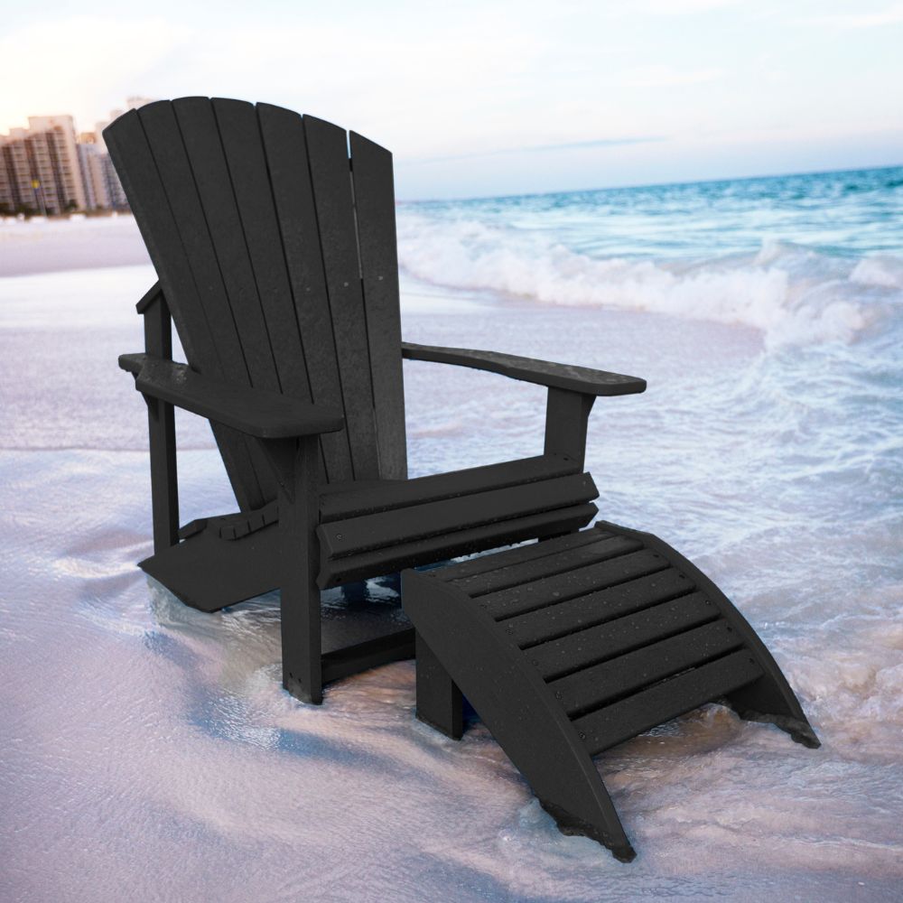 Upright Adirondack Chair Footstool 2 Pack VALUE BUNDLE InsideOut