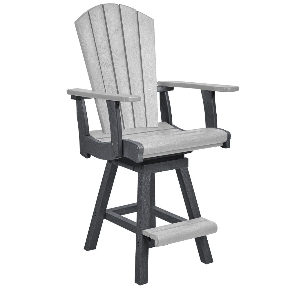 Adirondack Swivel Arm Counter Chair