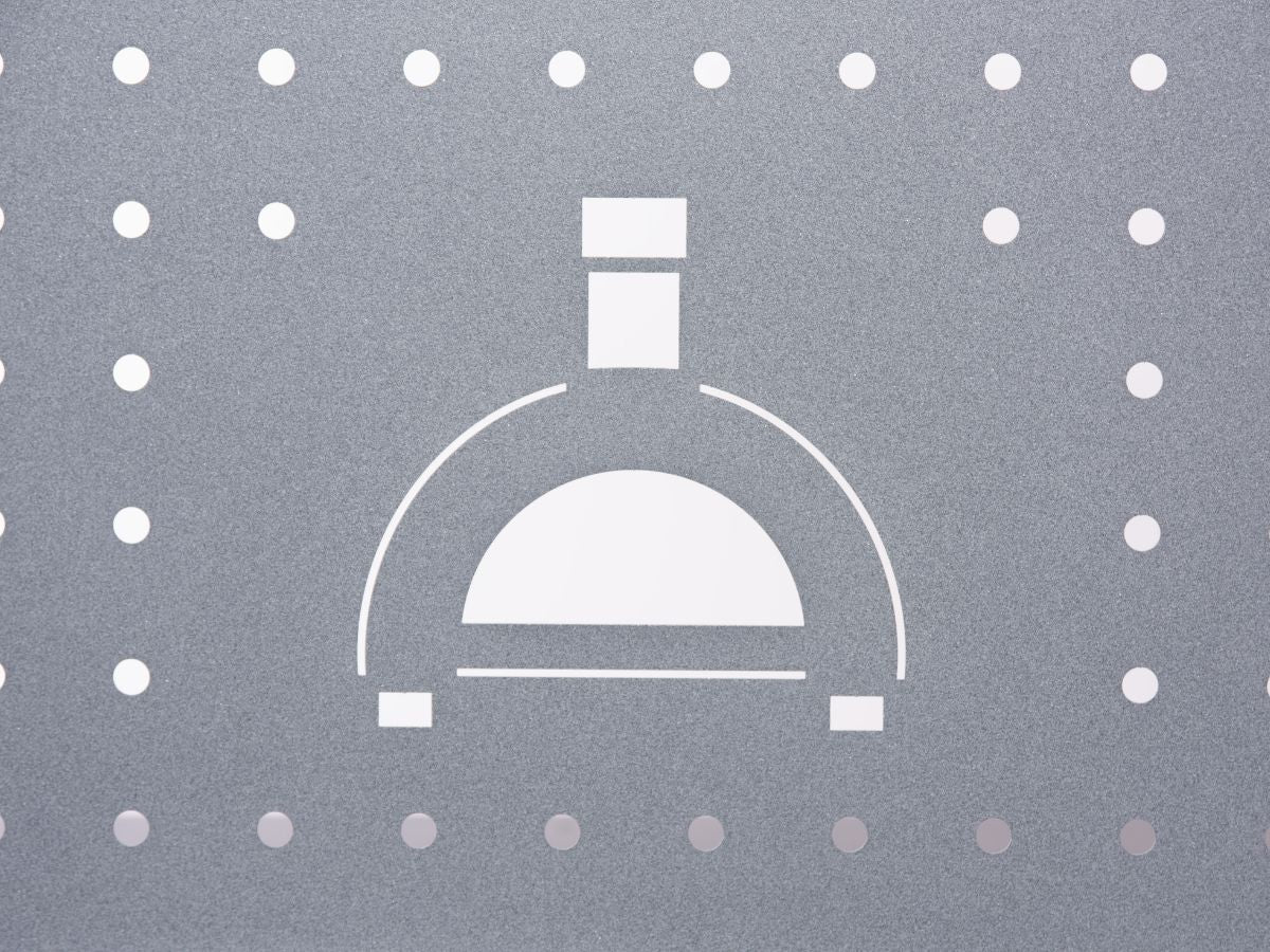 Alfa 2 Pizze Black Pizza Oven Base