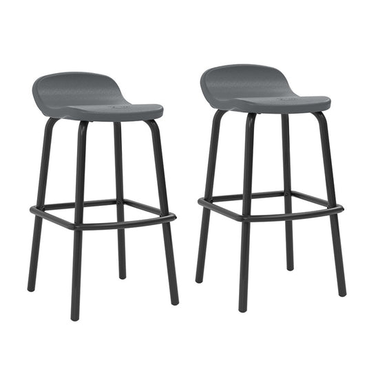 Outdoor Bar Stools - 2-pack - Cool Gray