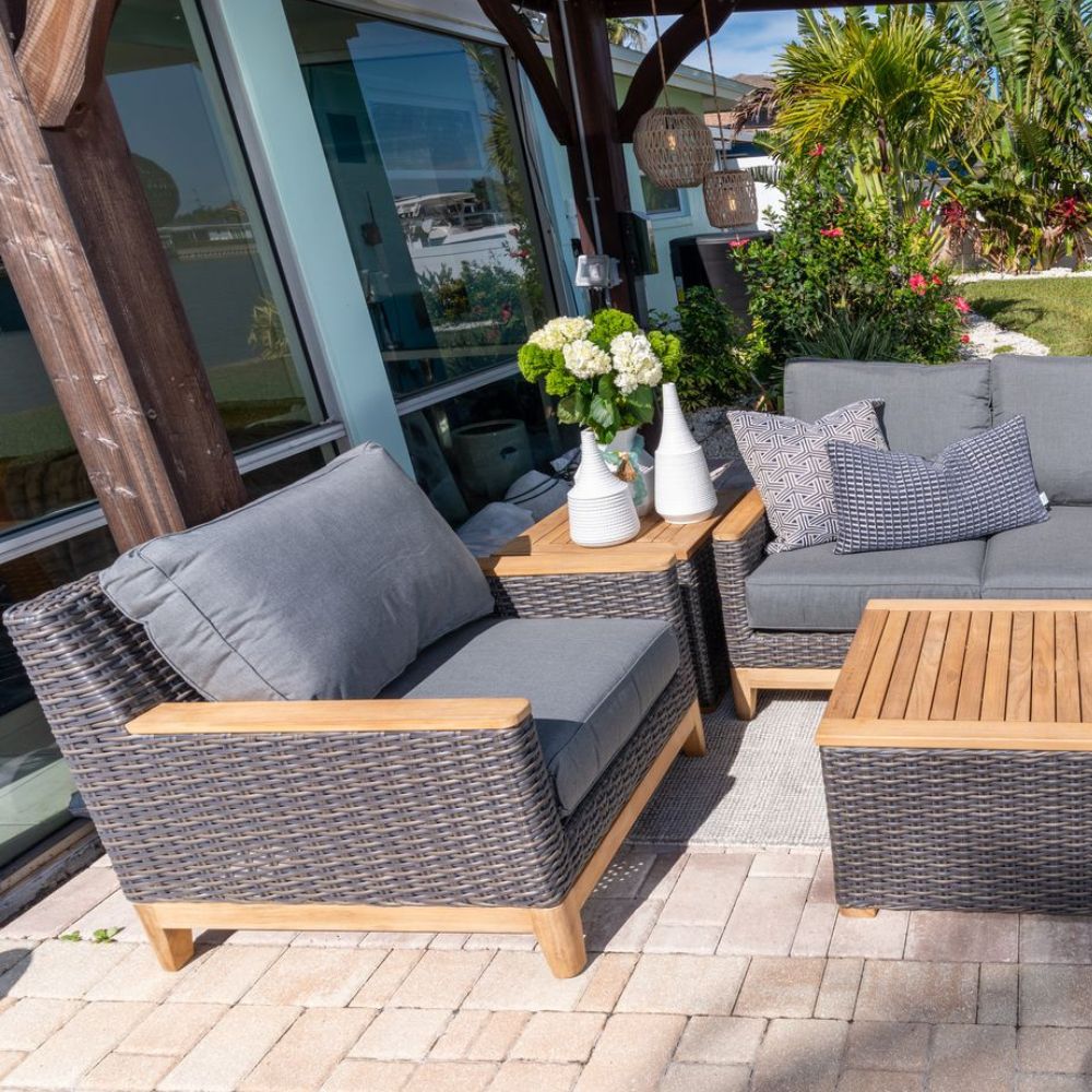 Boca Gray Club Chair