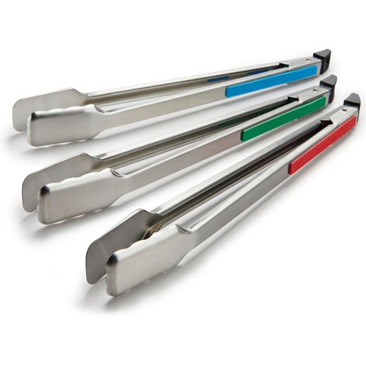 Broil King Baron 3pc Multi-Coloured Tongs Set