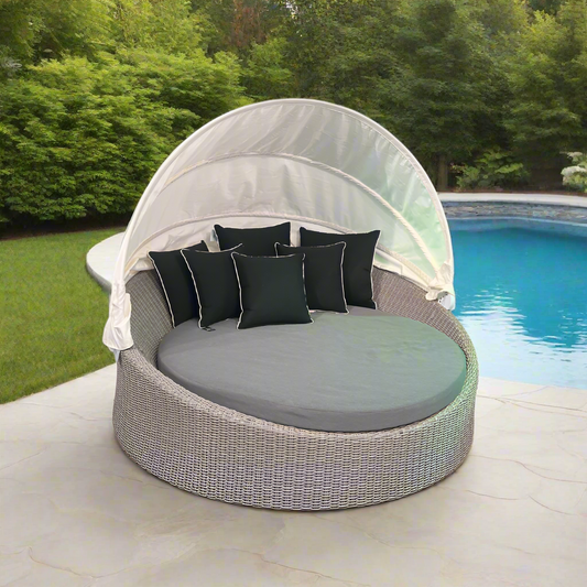 Universal Wicker Daybed - Driftwood