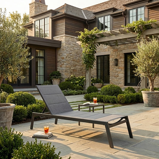 Breeze Padded Sling Chaise Lounge