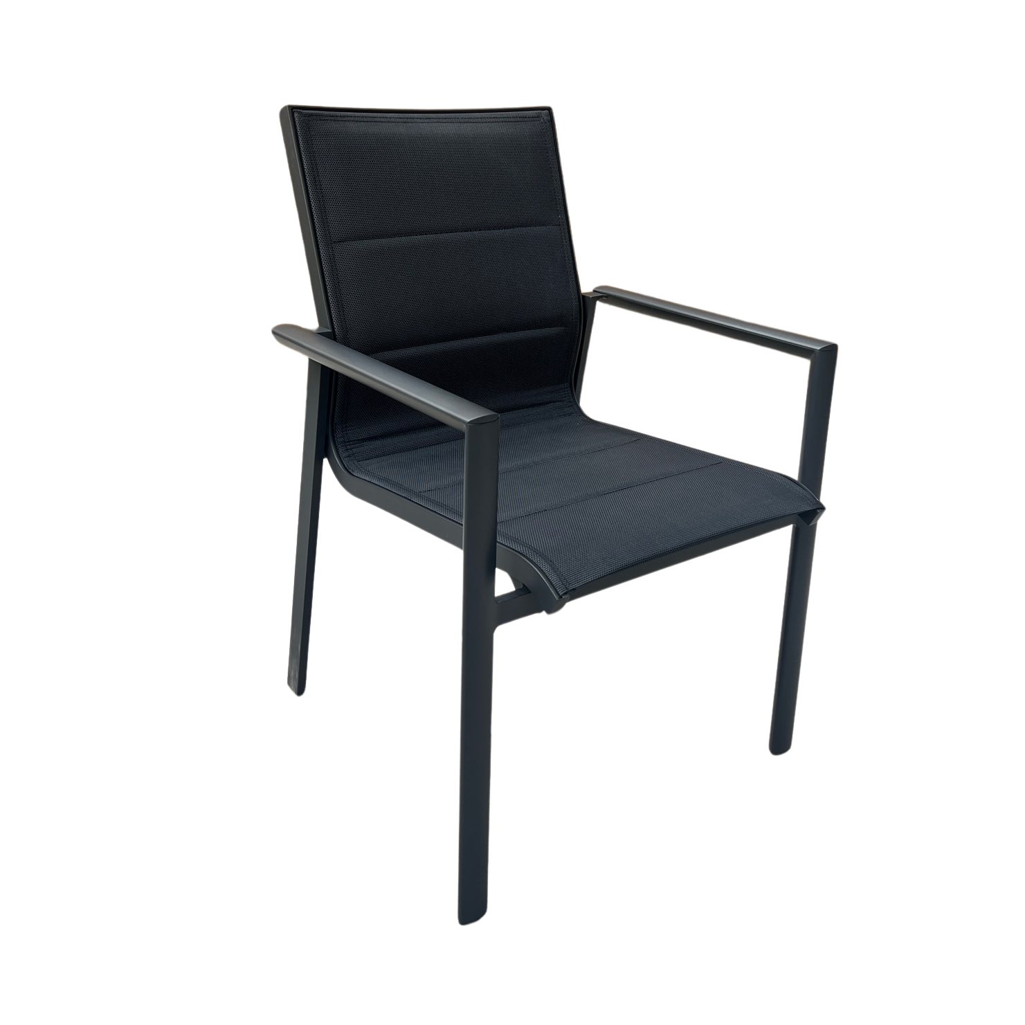 Breeze Padded Sling Dining Arm Chair