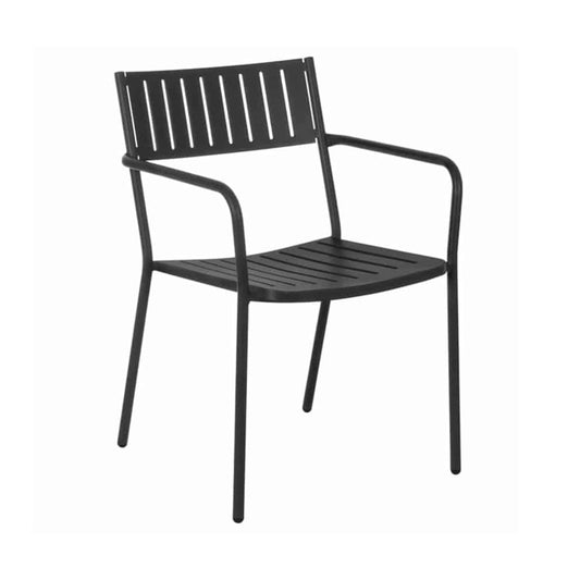 Bridge Dining Arm Chair - Black