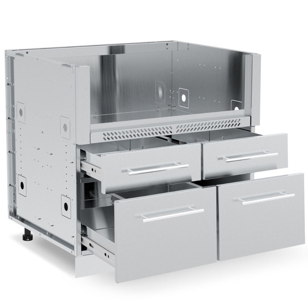 Broil King Built-In Stainless Steel 4 Burner Cabinet