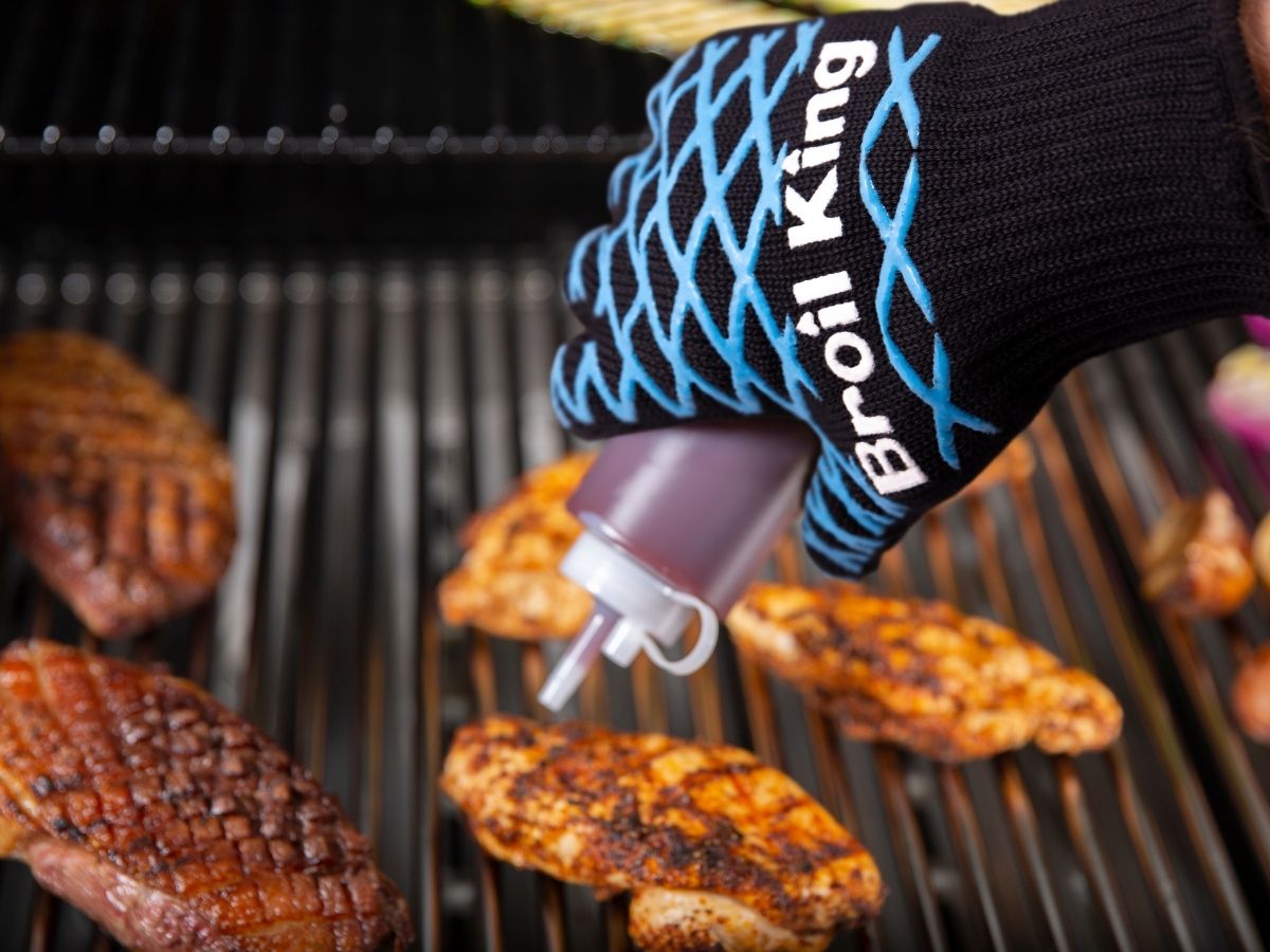 Broil King Single Black Glove W/ Blue Accents