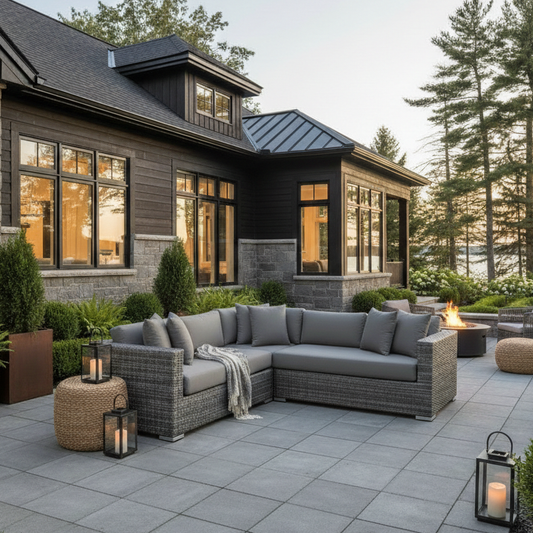 Brooklyn 3pc Sectional - White Mushroom