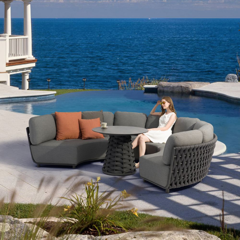 Hug Collection 6pc Curved Sectional