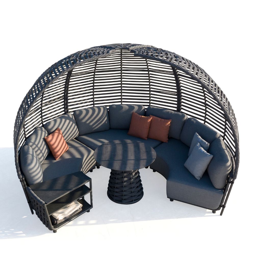 Hug Collection 6pc Curved Sectional
