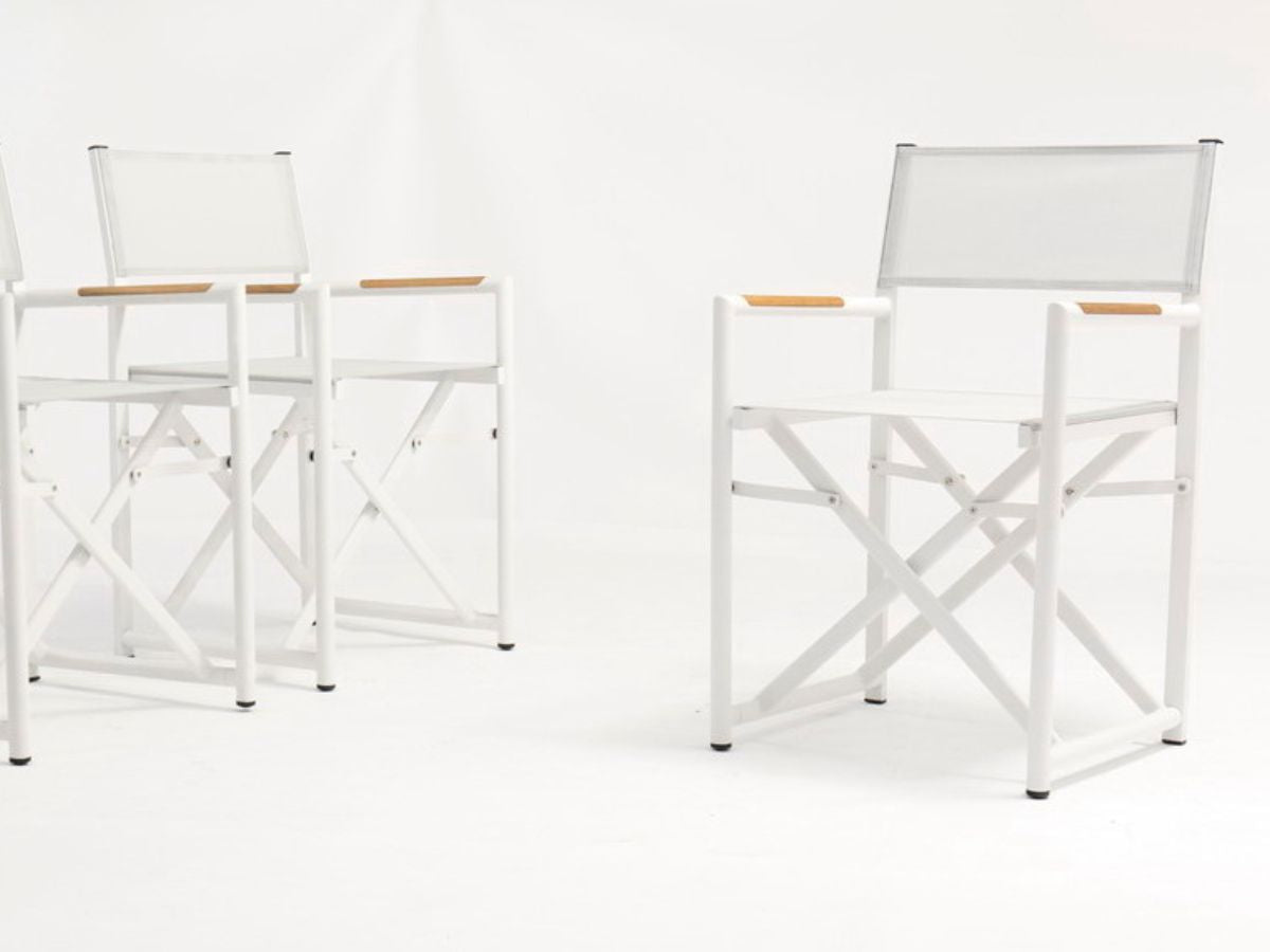 Polo Collection 9pc Dining Set with Director Chairs