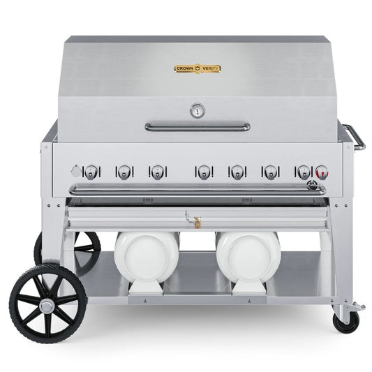 Crown Verity 48" Club Series Gas Grill with Single Roll Dome