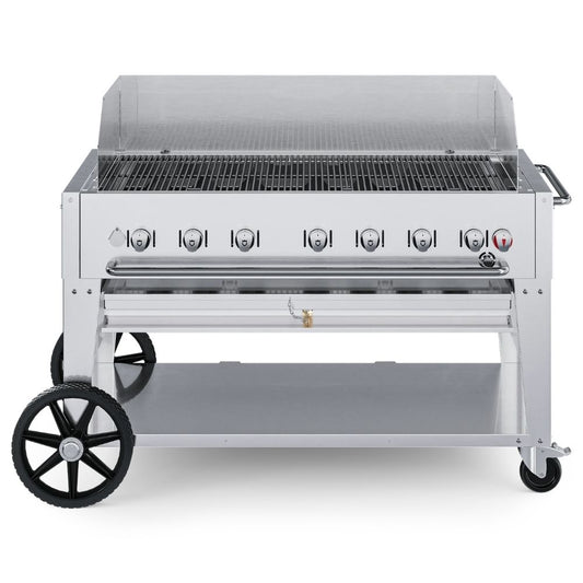 Crown Verity 48" Mobile Grill: Single Windguard Package