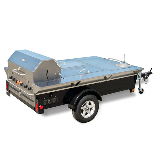 Crown Verity 48" Towable Grill: 3 Storage Compartments