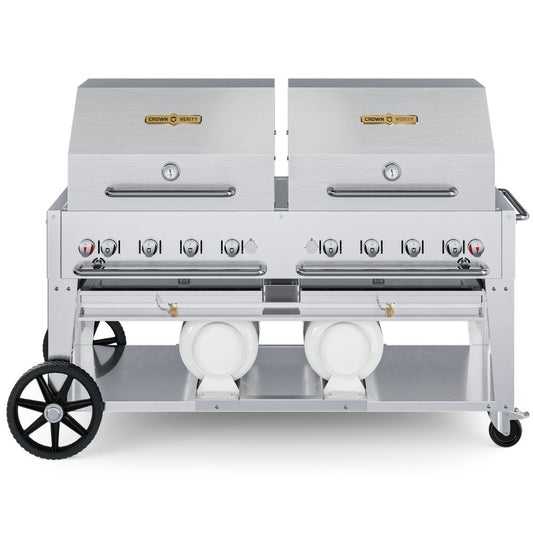 Crown Verity 60" Club Series Gas Grill: Dual Roll Dome