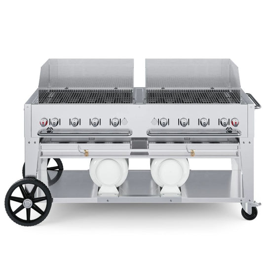 Crown Verity 60" Club Series Gas Grill: Dual Windguards