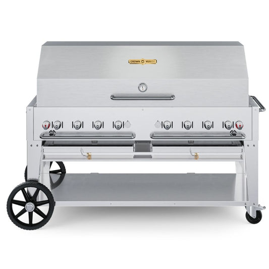 Crown Verity 60" Mobile Grill: Single Roll Dome