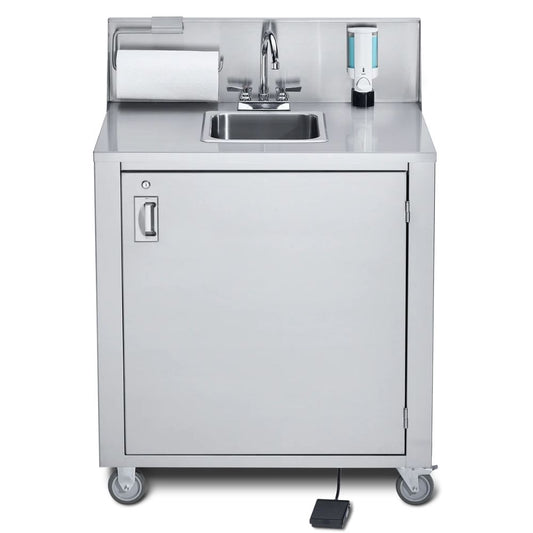 Crown Verity Portable Handwashing Sink: 1 Compartment with Hot & Cold Water