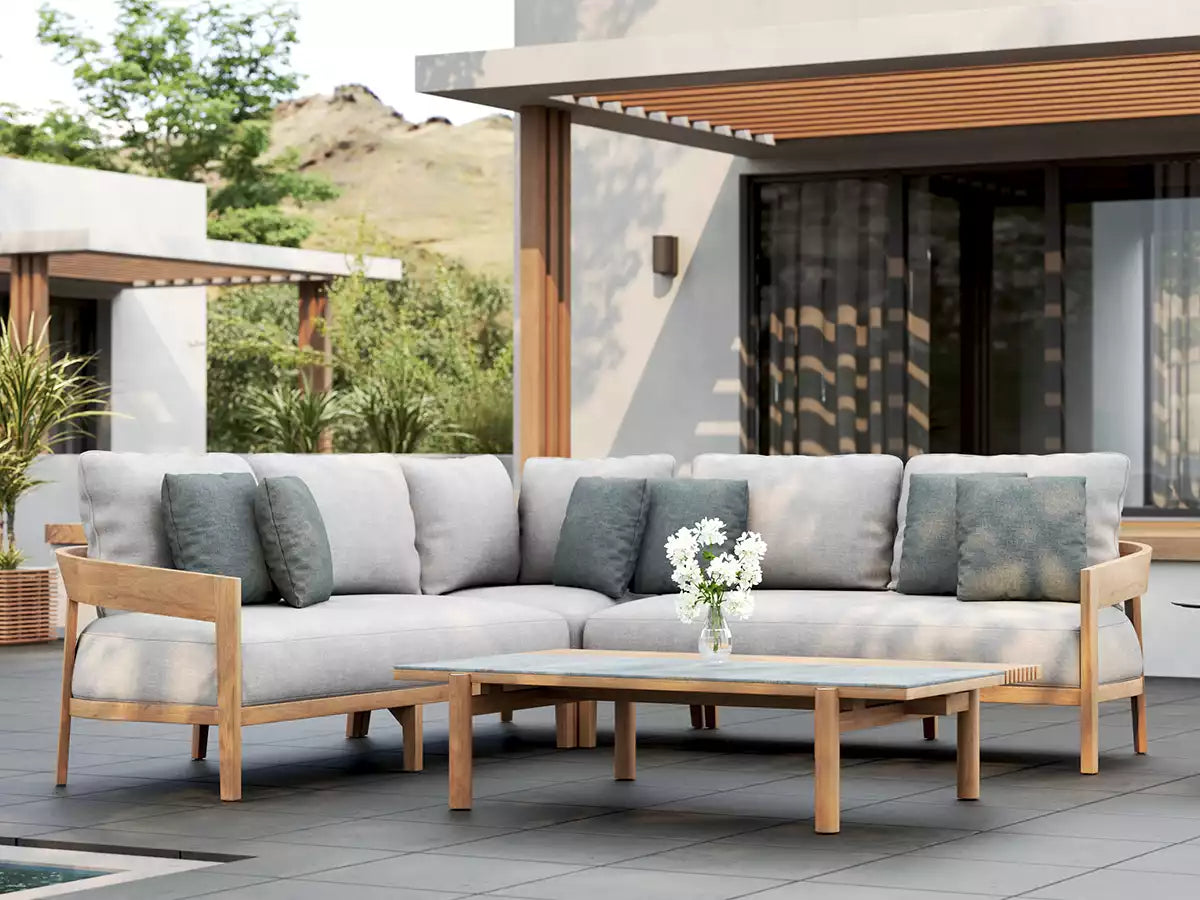 Calvo 3pc Sectional - Cast Silver