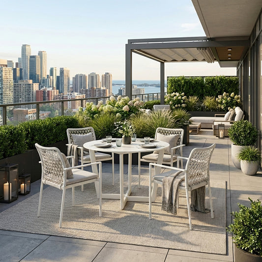 Club Collection 5pc Dining Set with Round Table