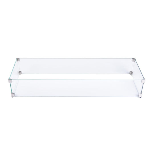 17.3"W x 42.8"L Rectangular Fire Pit Windscreen: Andes