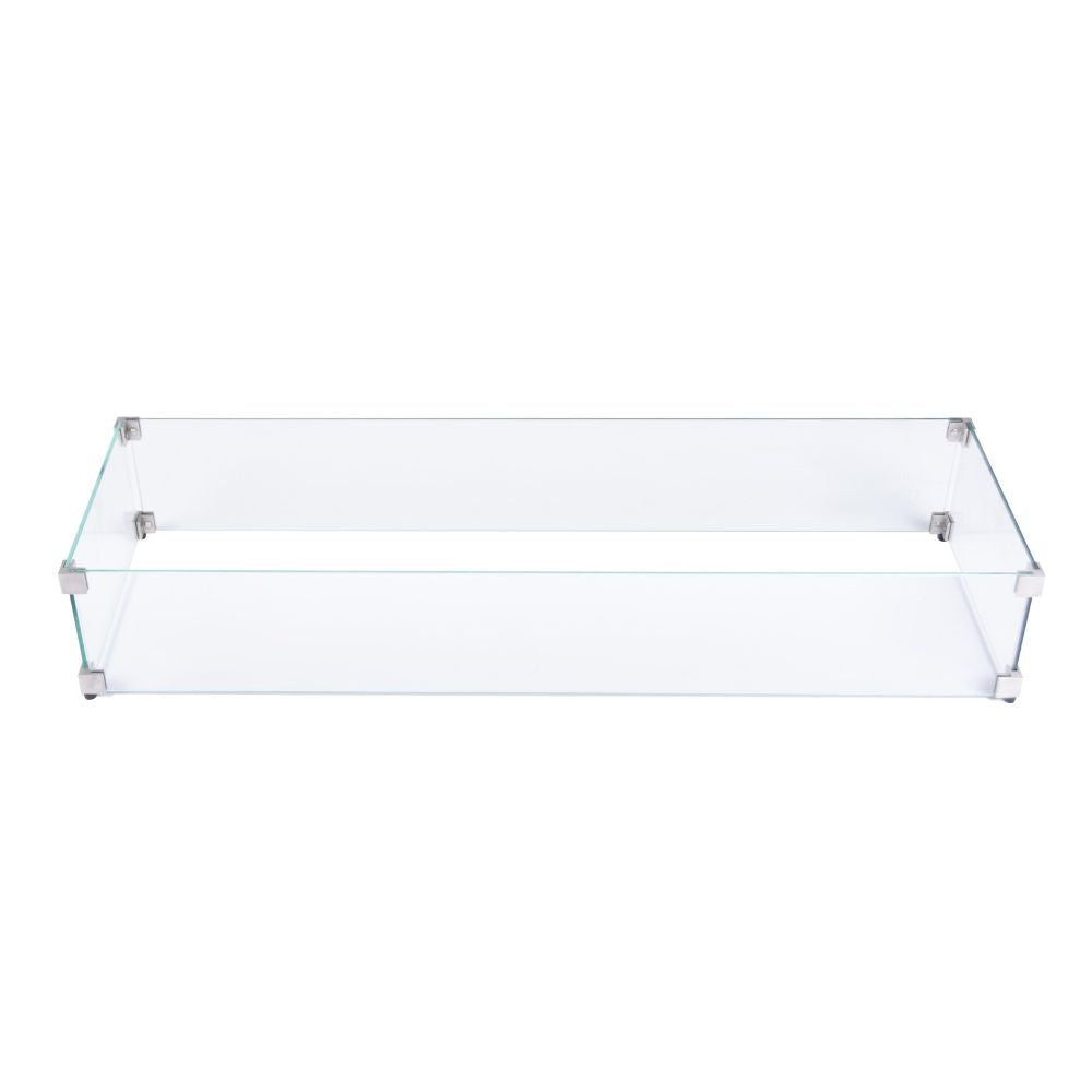 17.3"W x 42.8"L Rectangular Fire Pit Windscreen: Andes