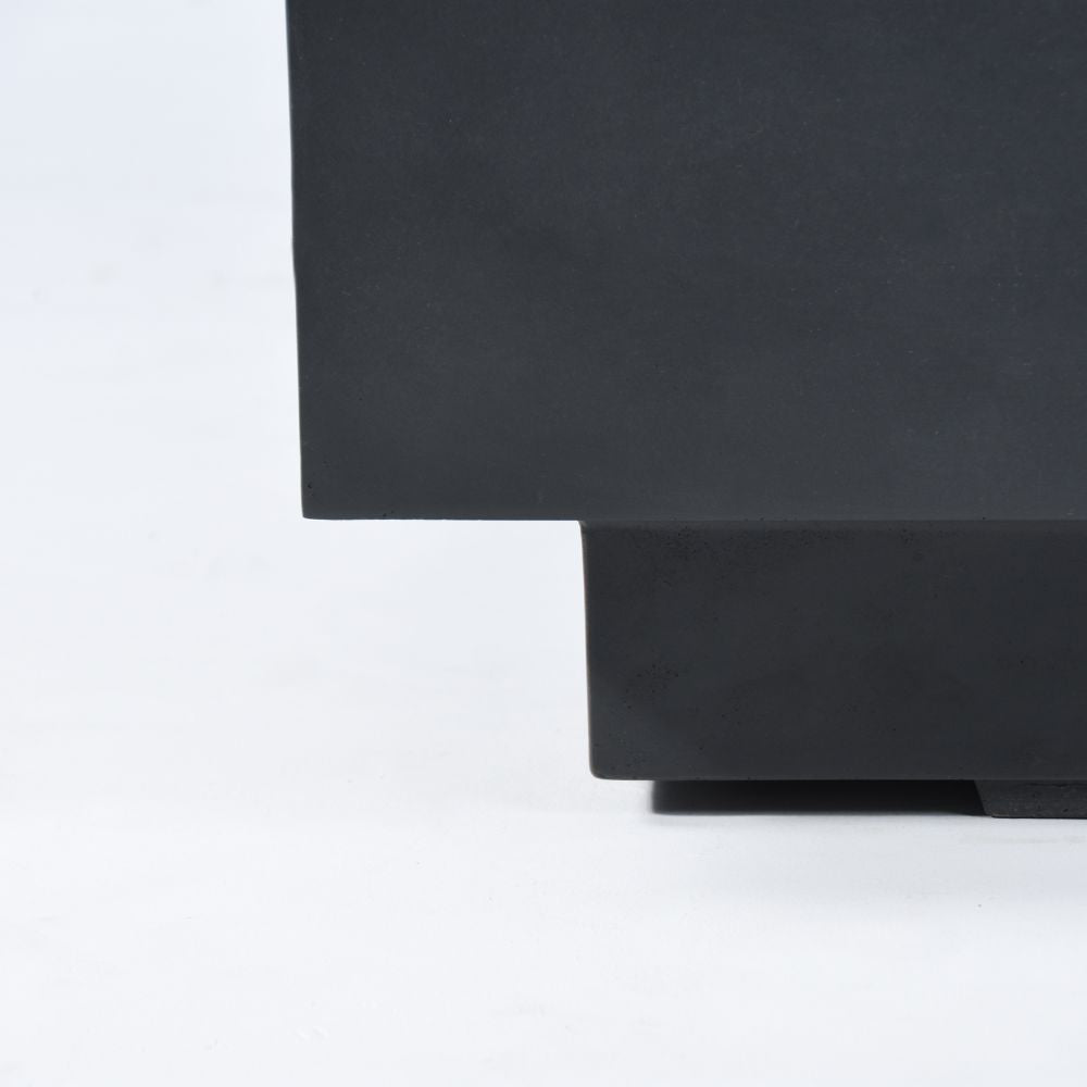Granville Dark Grey Cast Concrete Fire Table