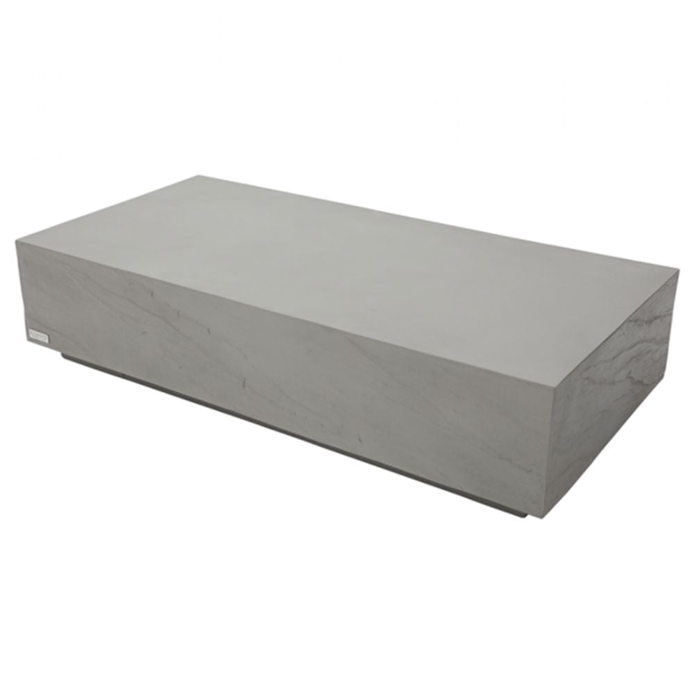 Colorado Sandstone Series Large Rectangular Cast Concrete Coffee Table