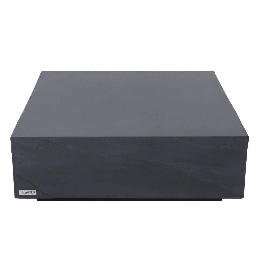 Colorado Sandstone Series Large Square Cast Concrete Coffee Table