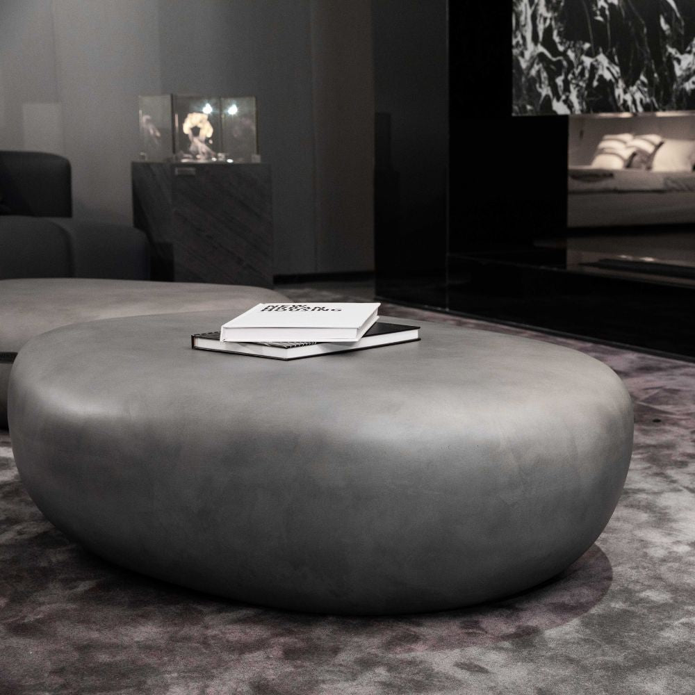 Hawaii Pebble Cast Concrete Large Coffee Table
