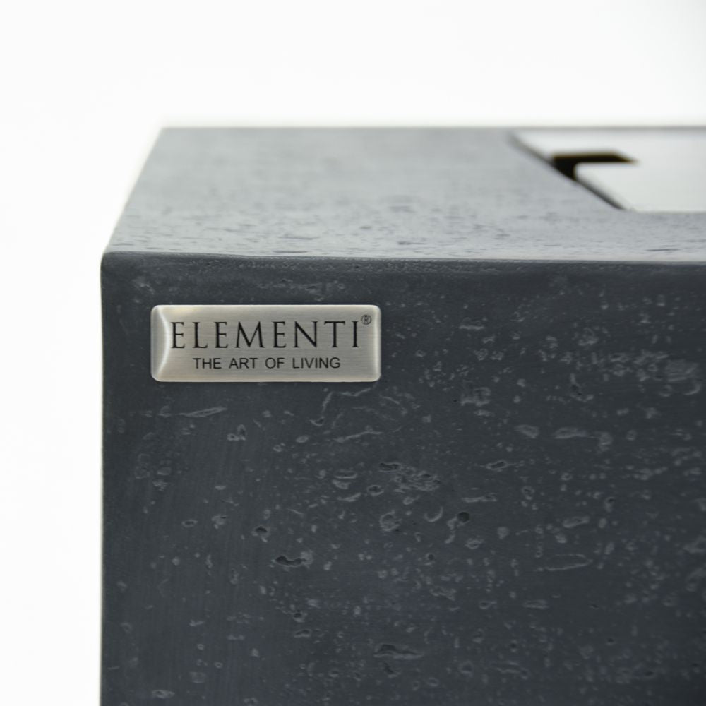 Manhattan Dark Grey Cast Concrete Fire Table