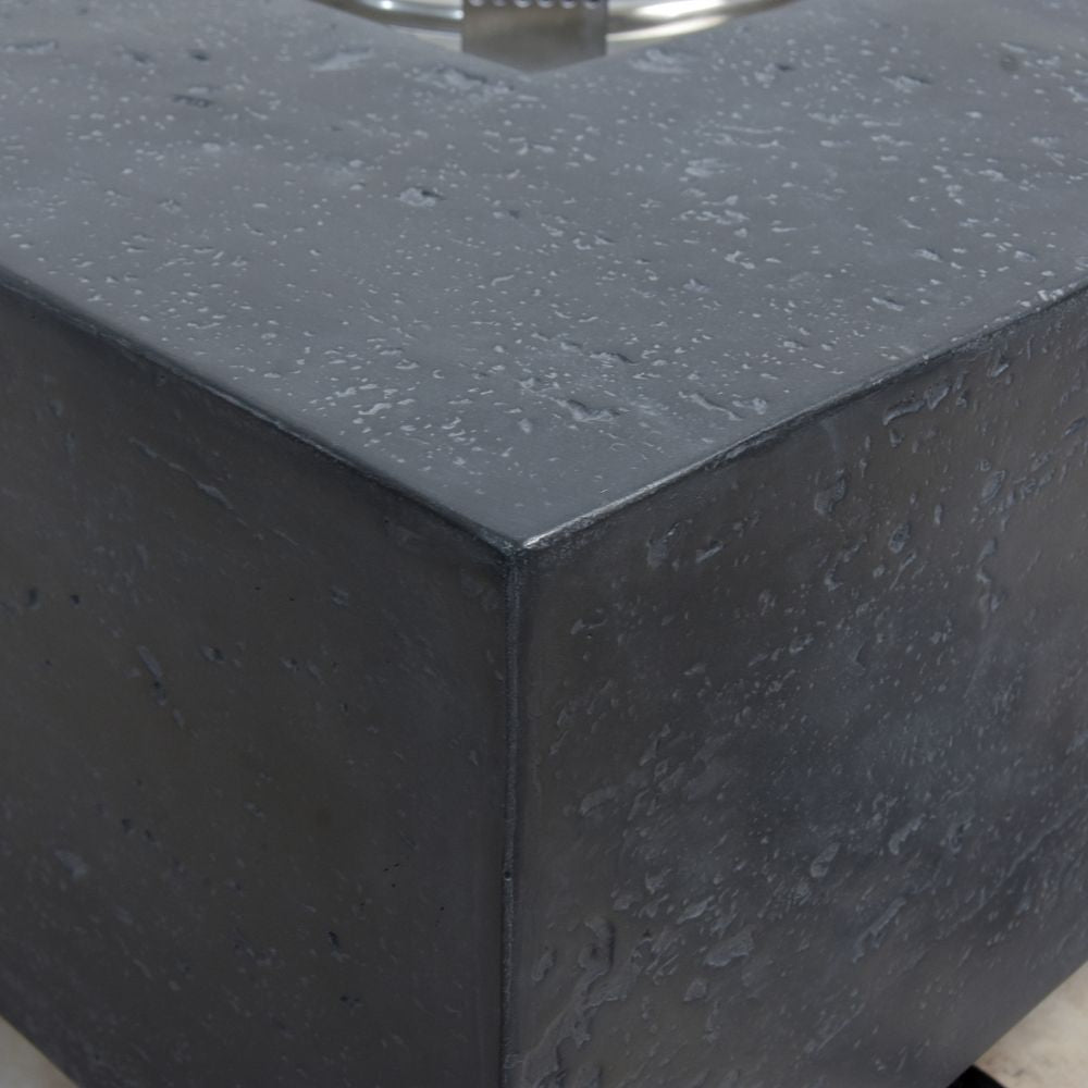 Manhattan Dark Grey Cast Concrete Fire Table