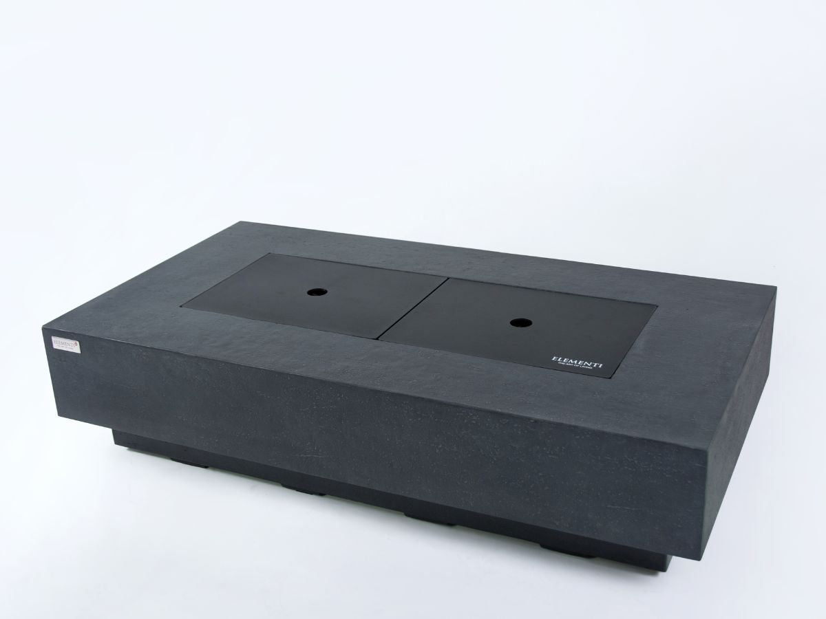 Positano Dark Grey Cast Concrete Fire Table