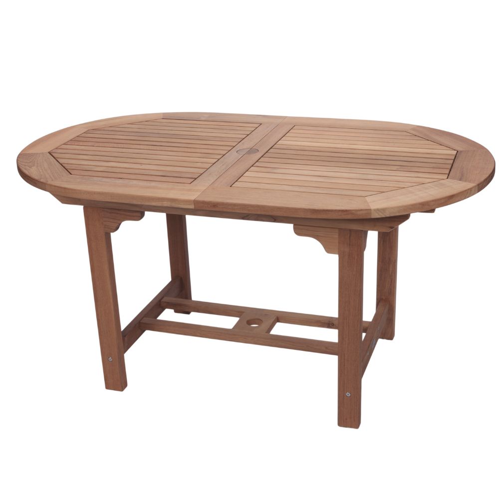Family Expansion Oval Teak Table