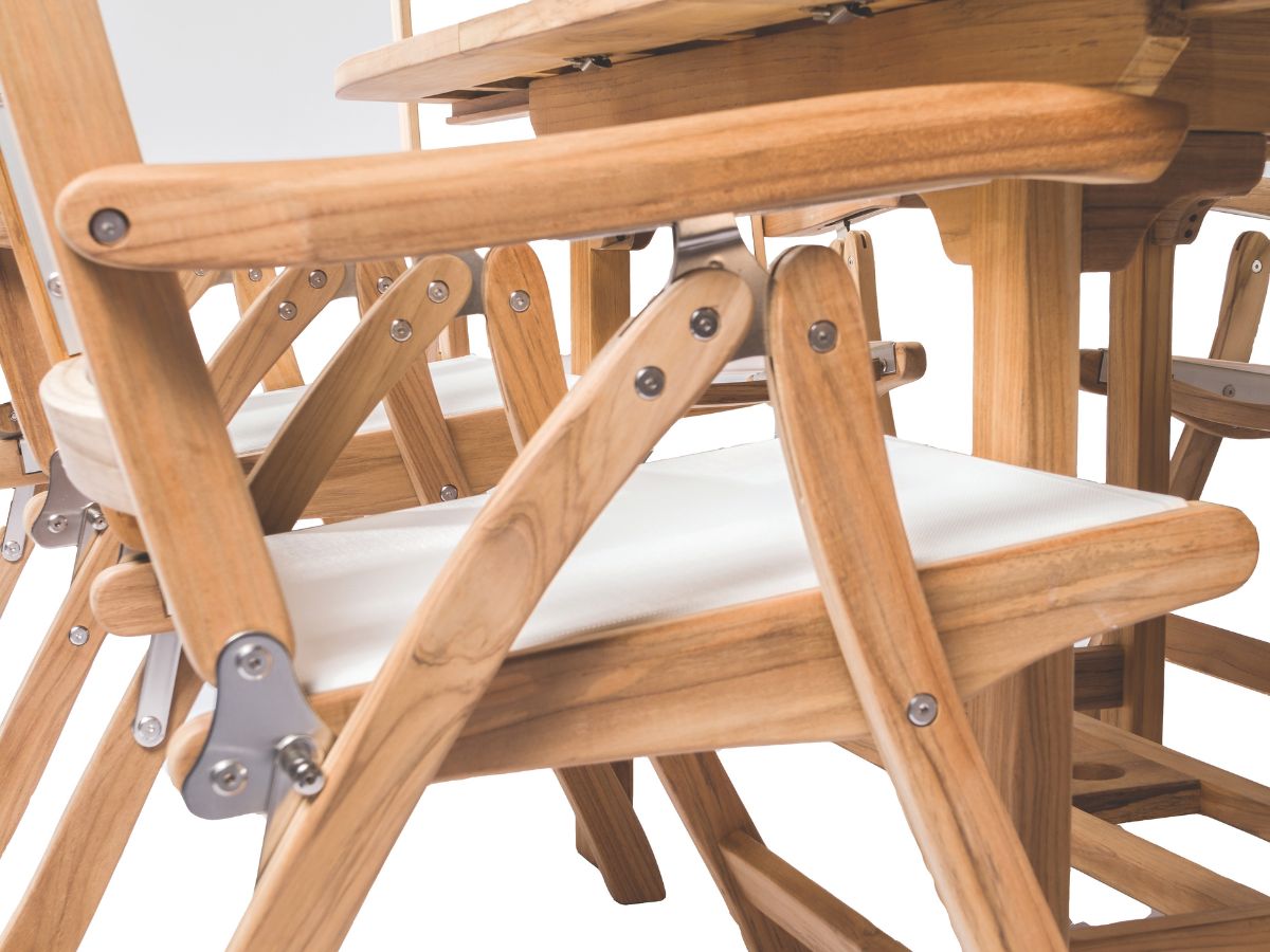 Florida 5pc Square Teak Dining Set