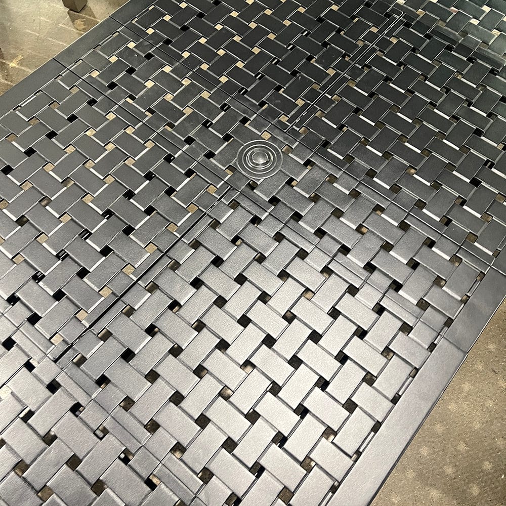 48" X 120" Glenham Extension Table Text Black