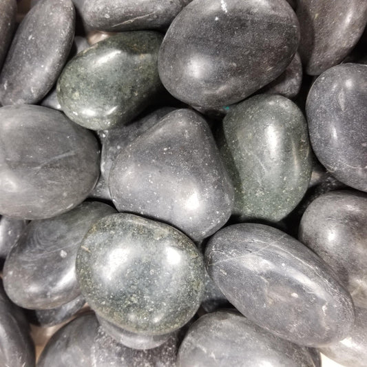 2"-3" Polished Slate-Black Beach Stones