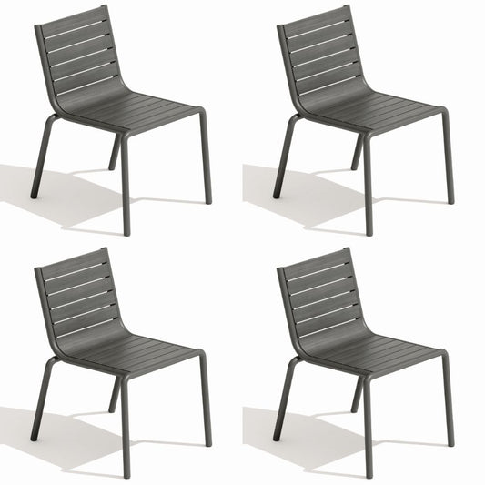Island Faux Wood Dining Side Chair - Set of 4