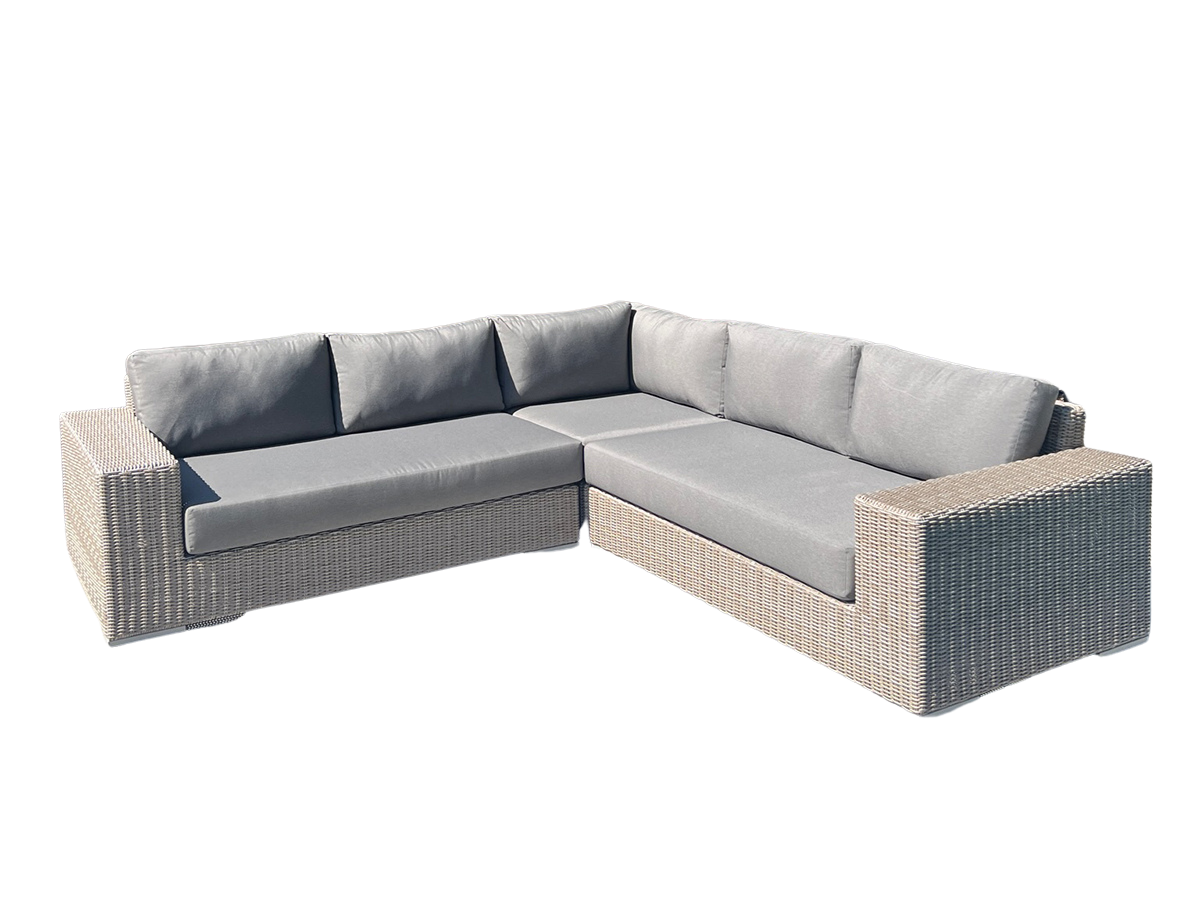 Lotus 3pc Sectional - Driftwood