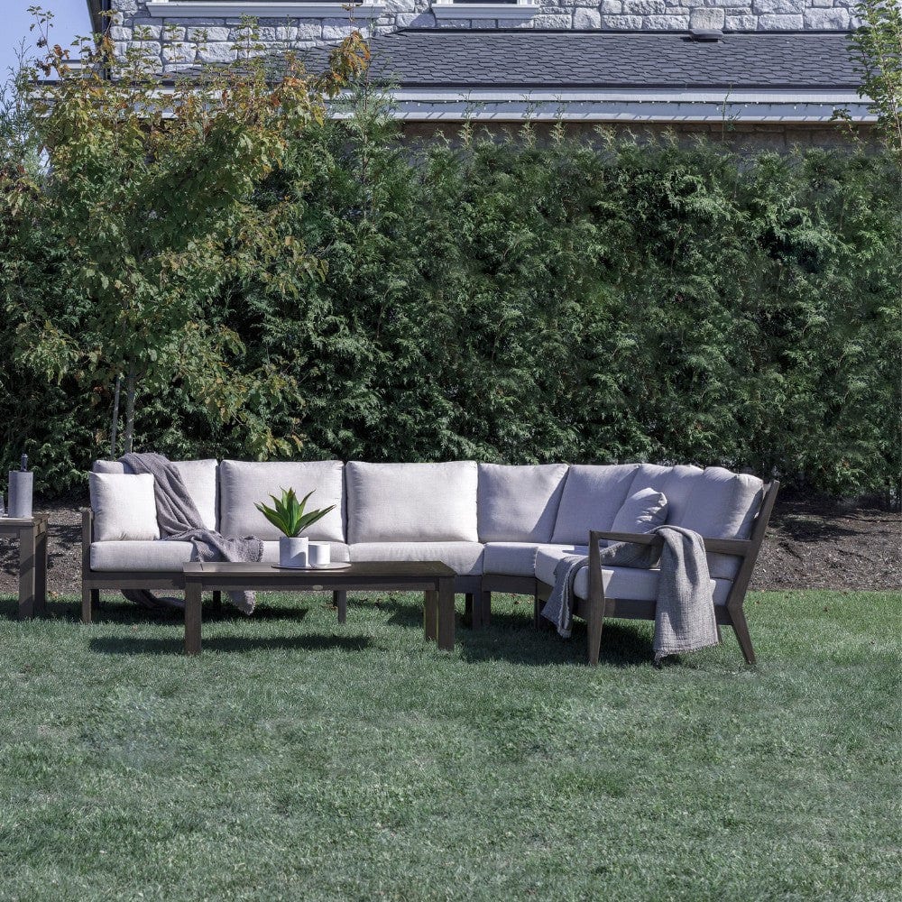 Lucia 3pc Sectional w/ Curved Corner