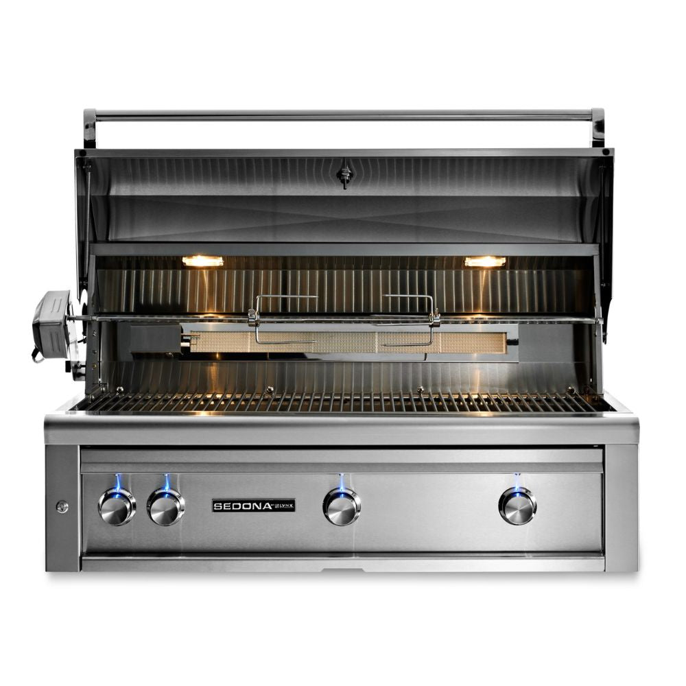 Lynx 42" Built-In Sedona Gas Grill with Rotisserie, 1 ProSear & 2 Stainless Steel Burners