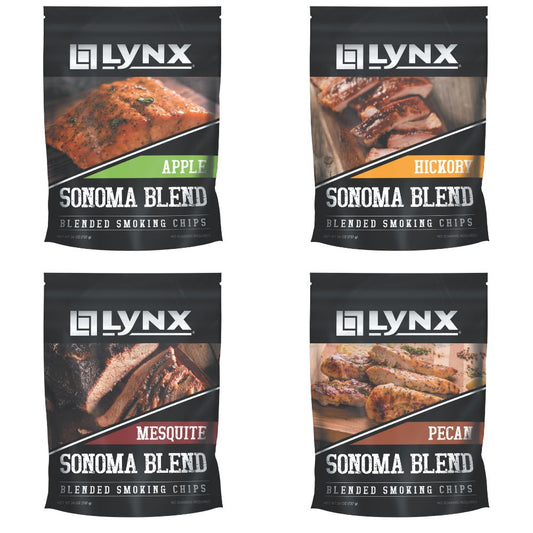 Lynx 4pk Woodchip Blend: Apple, Hickory, Mesquite & Pecan