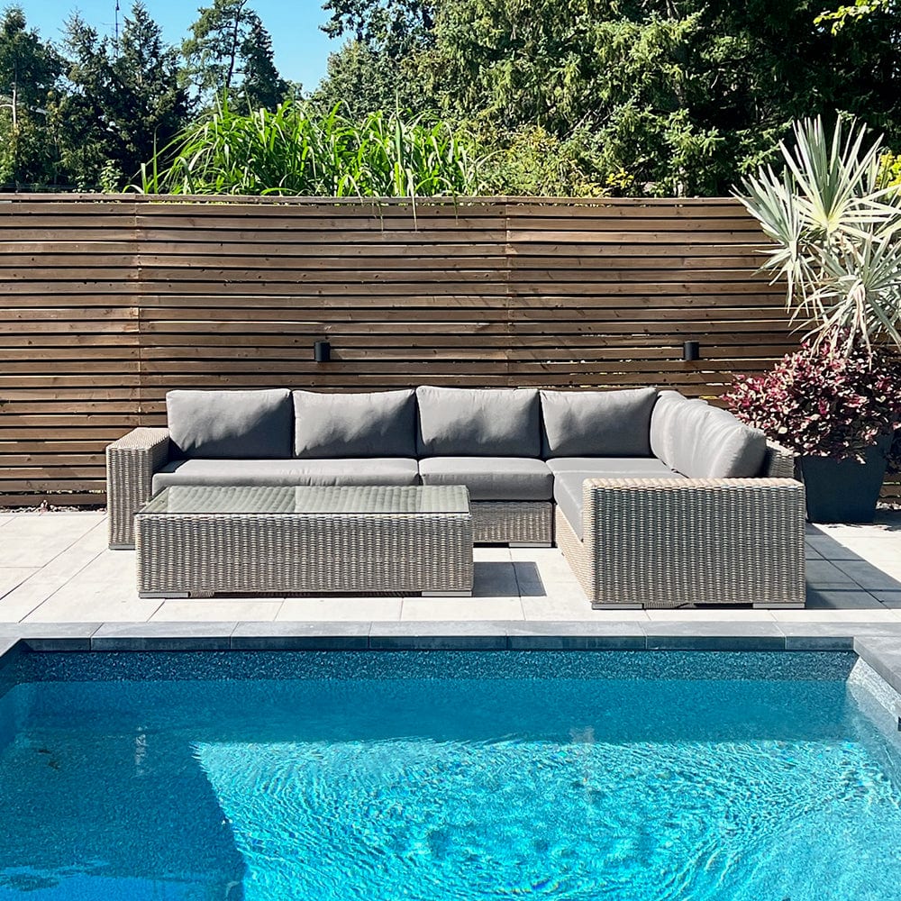 Lotus 4pc Sectional - Driftwood