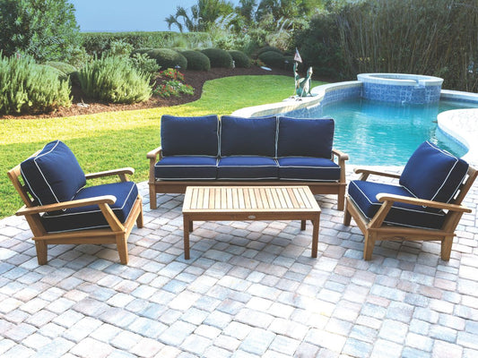 Miami Teak 3pc Club Set with Sofa