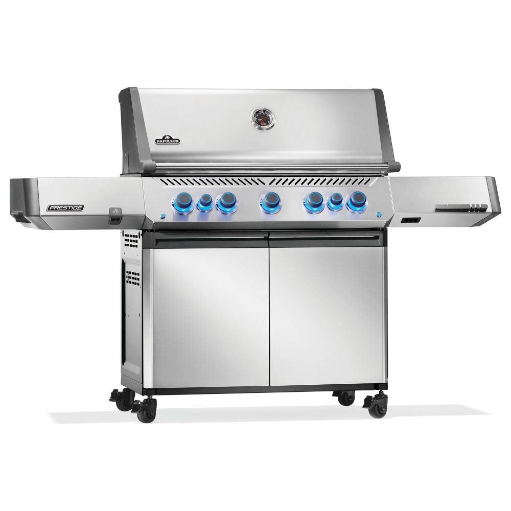 Napoleon Prestige 665 with Infrared Side & Rear Burner Gas Grill - Stainless Steel