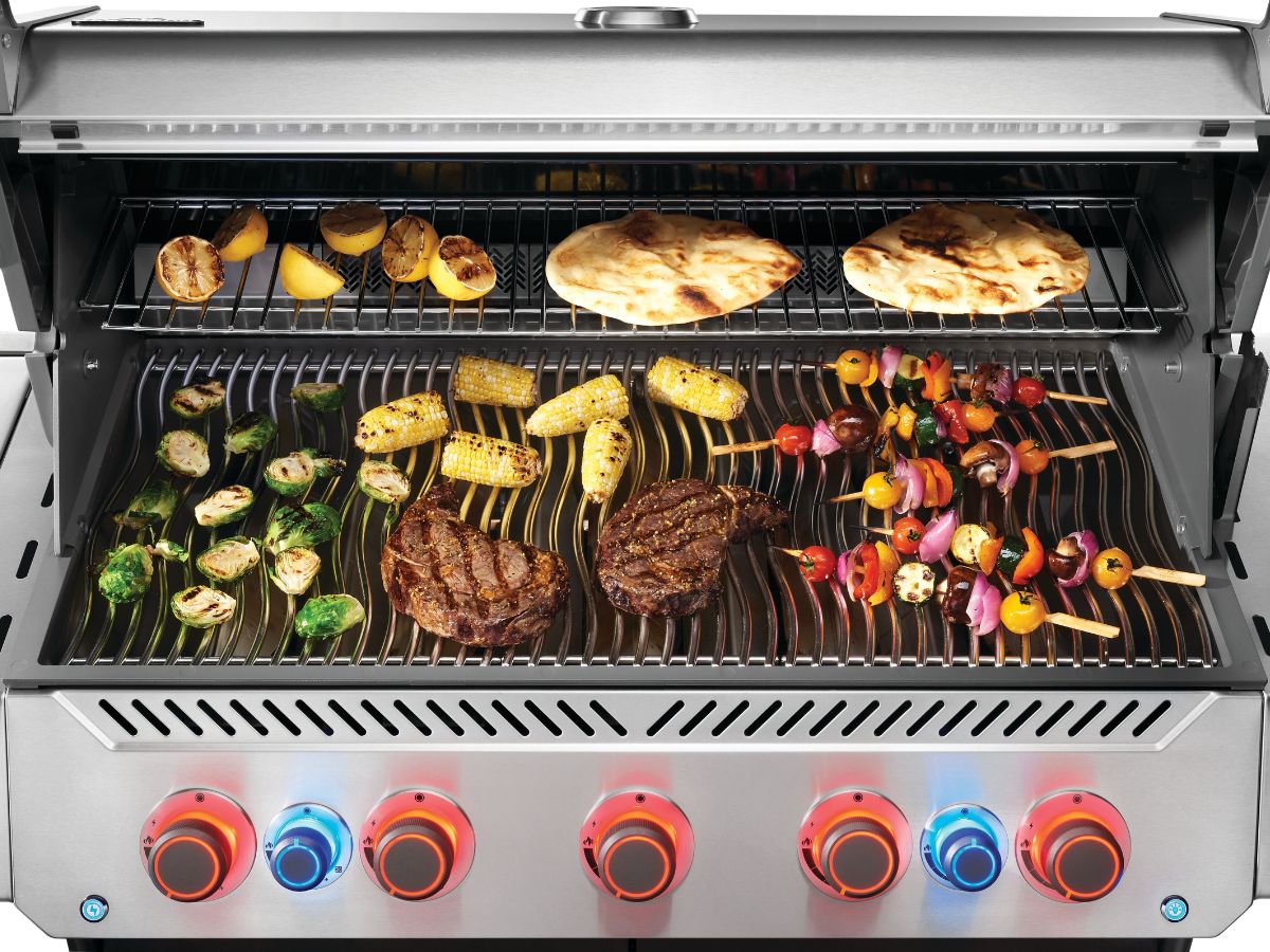 Napoleon Prestige 665 with Infrared Side & Rear Burner Gas Grill - Stainless Steel